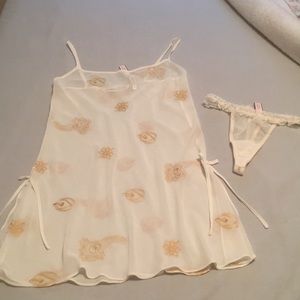 Victoria’s Secret Ivory Embroidered Nighty